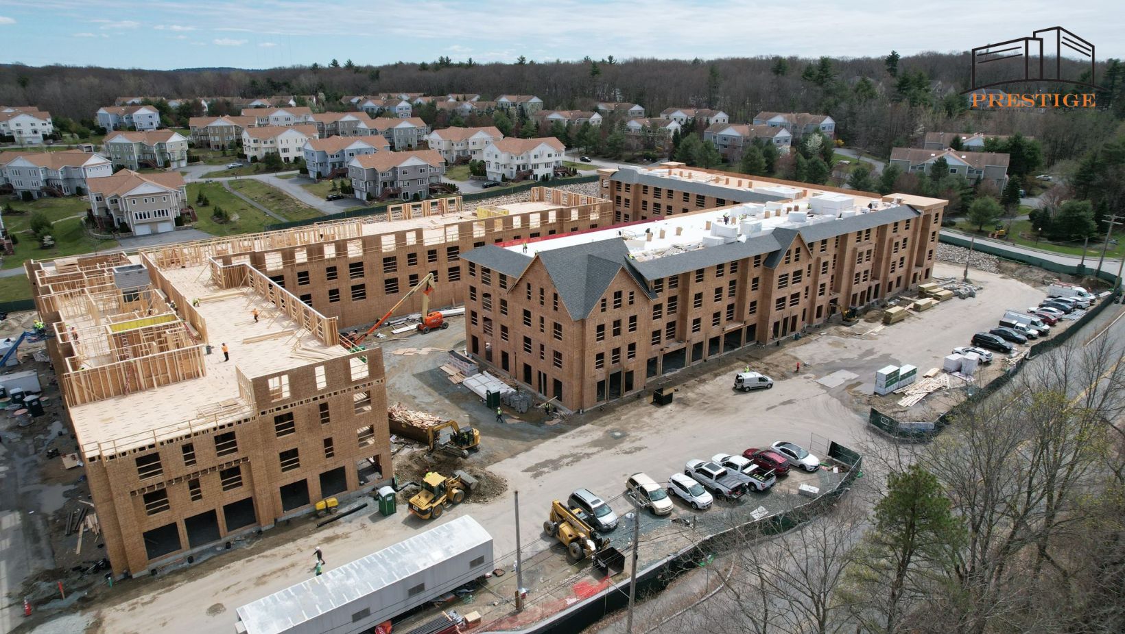 Framing Nearly Complete for Ashland Development BLDUP
