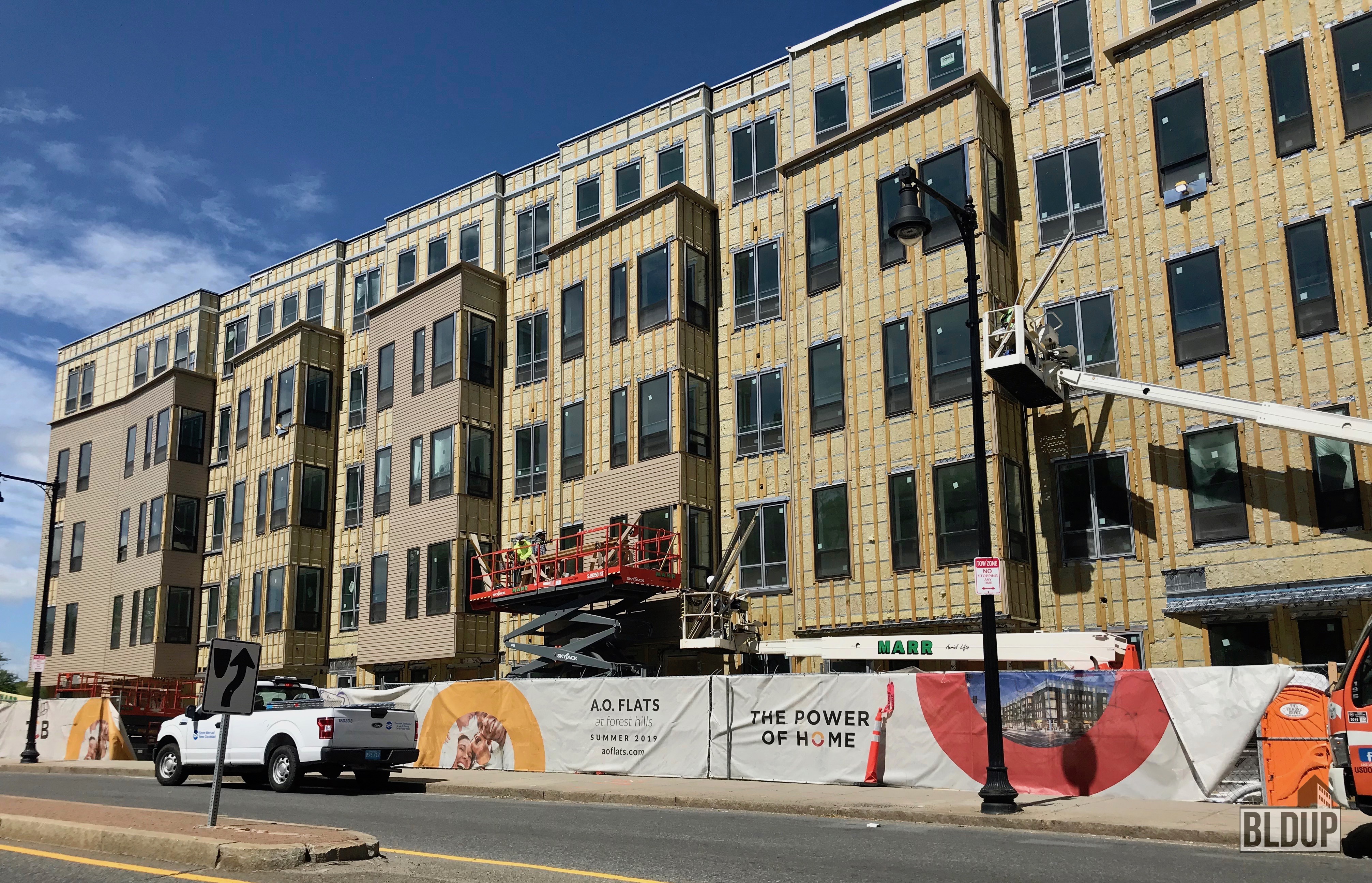 Facade Install Ongoing for A.O. Flats in JP BLDUP