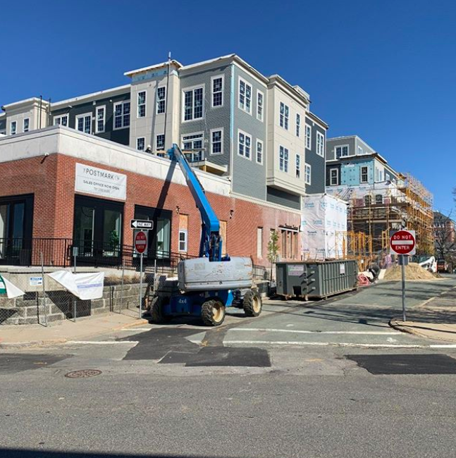 Facade Install Nearly Complete for Reading Condo Project BLDUP