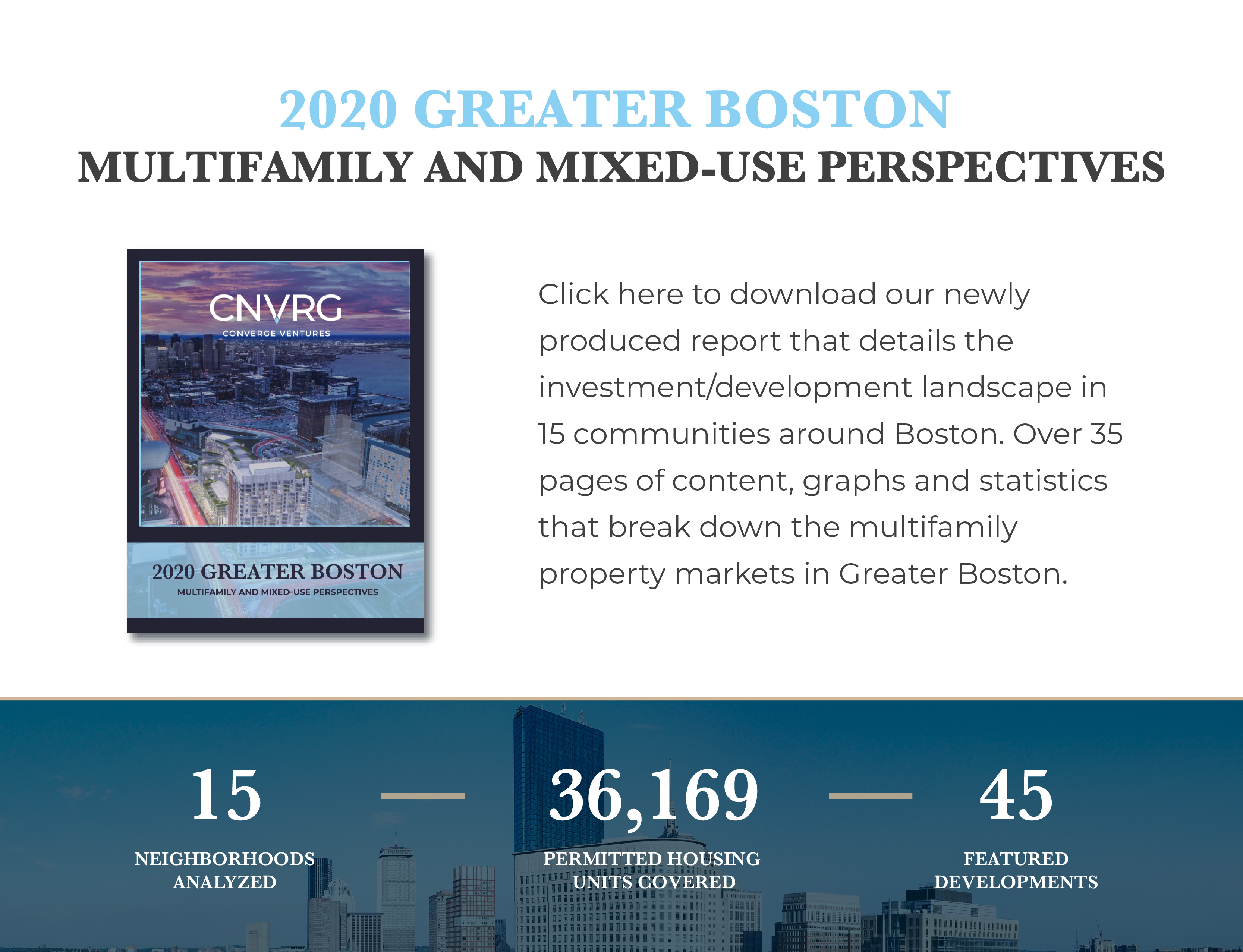 Converge Ventures Releases Greater Boston MultiFamily & MixedUse