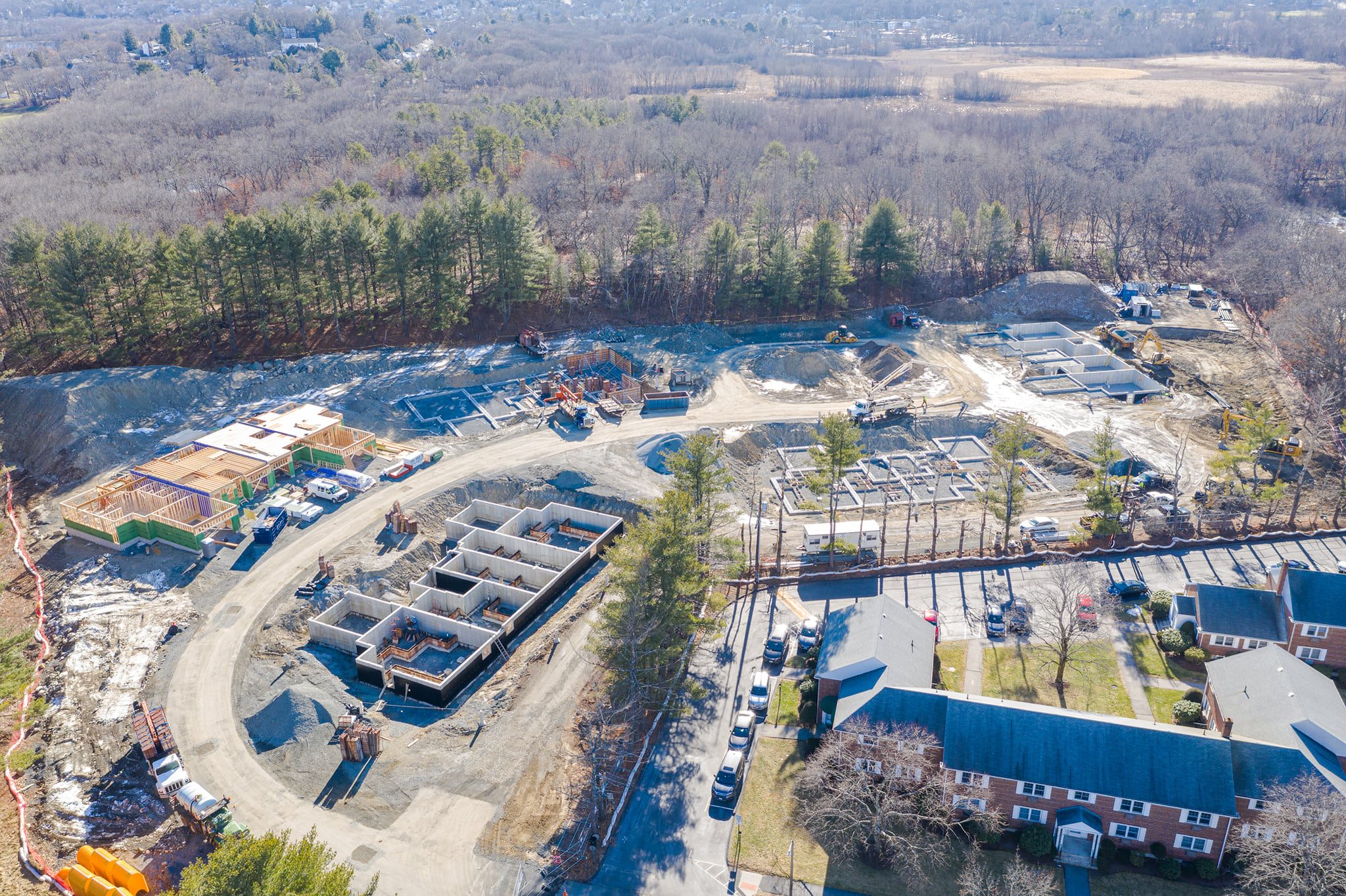 Framing Underway on 21Unit Lexington Development BLDUP