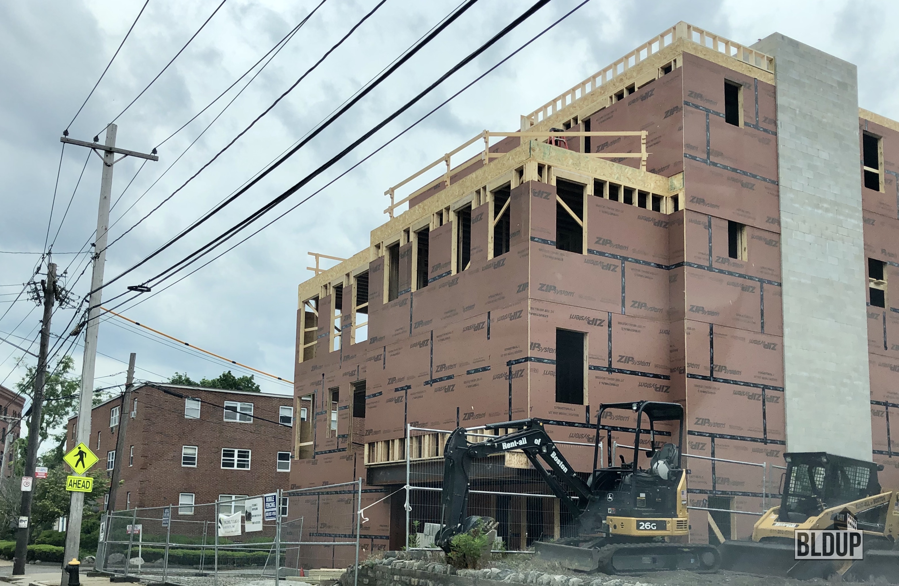 Framing Nearly Complete for Dorchester Condo Project BLDUP