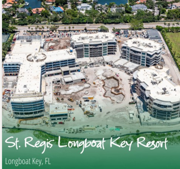 Exterior Nearly Complete at The St. Regis Resort Longboat Key BLDUP