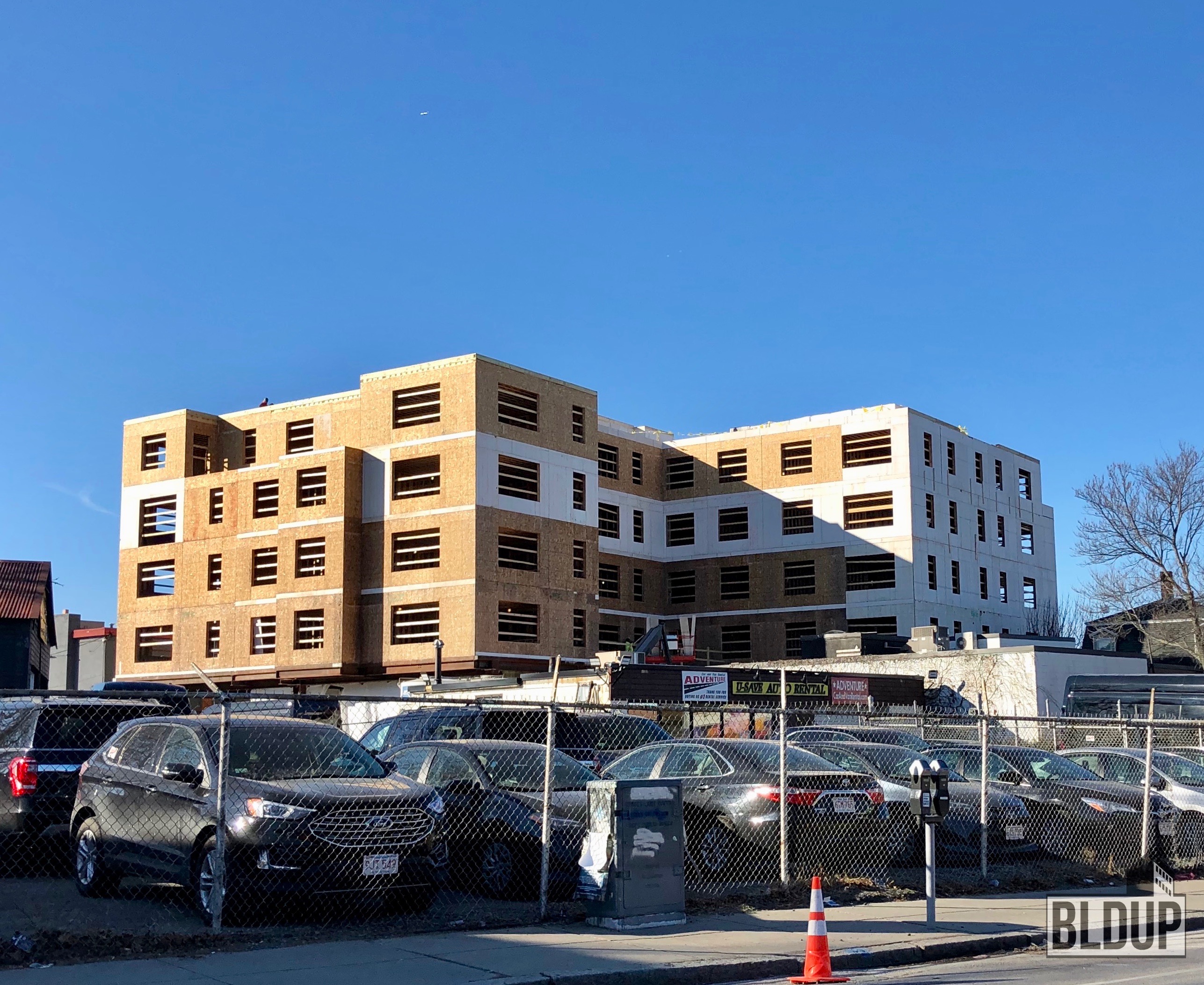 Framing In Place for 392398 Cambridge St. in Allston BLDUP