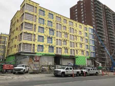 BLDUP Exterior Framing Wraps Up on Longwood Towers
