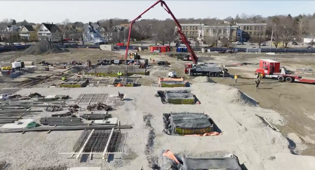 Foundation Construction Underway on Norwood Hospital BLDUP