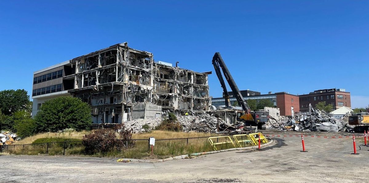 Demolition Underway on Norwood Hospital BLDUP