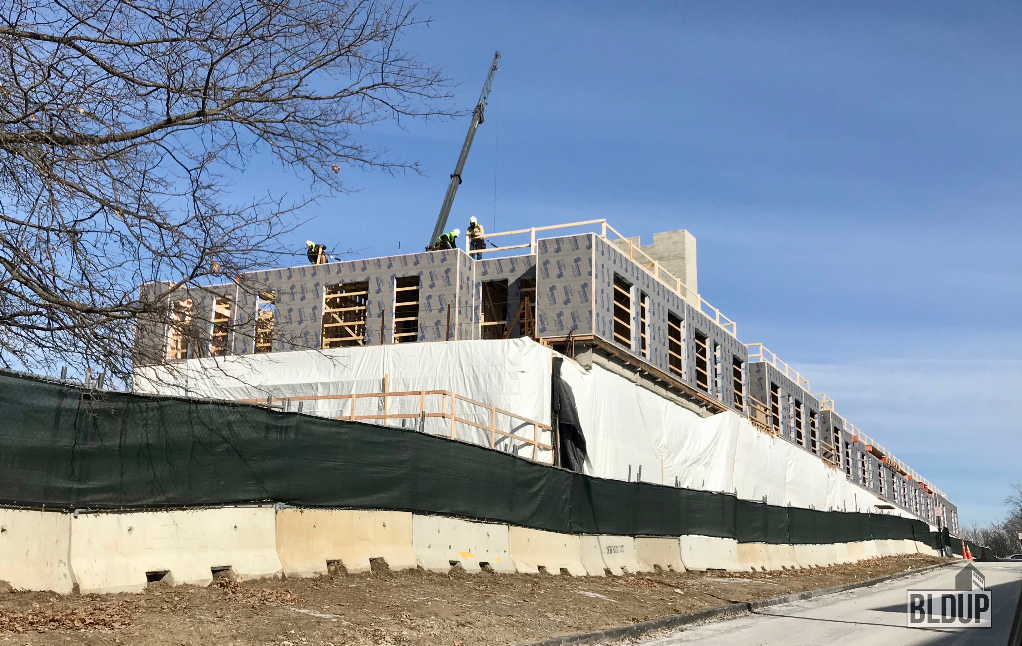 Framing Rising for First New Construction Building at St. Gabriel's BLDUP