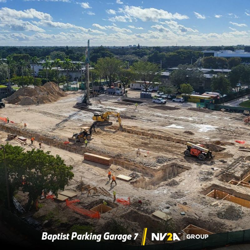 Construction Underway At The 7Story Parking Garage For Baptist