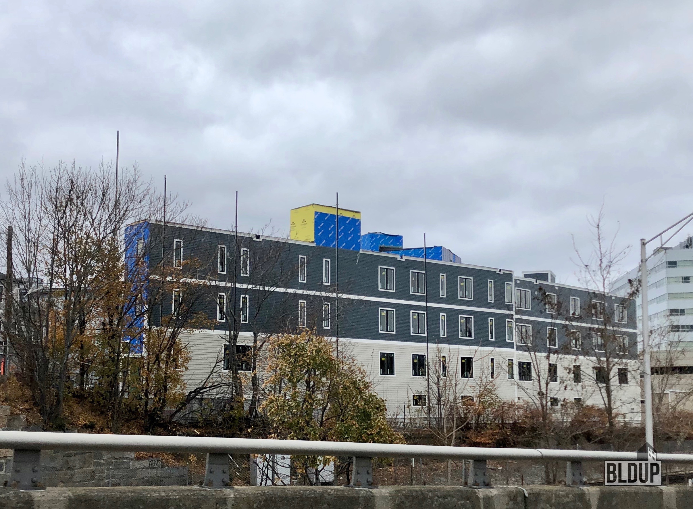 Siding Install Nearly Complete for The Bayview in North Quincy BLDUP