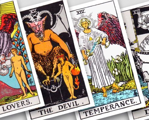 Tarot - The Lovers, The Devil, Temperance, Death