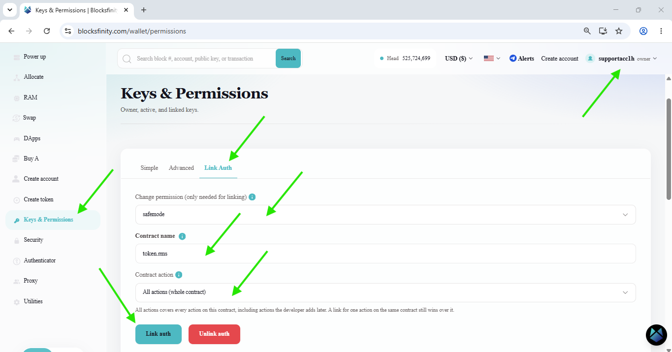 Blocksfinity-6-add-token-to-safemode-3-link-auth-to-safemode-permission.png