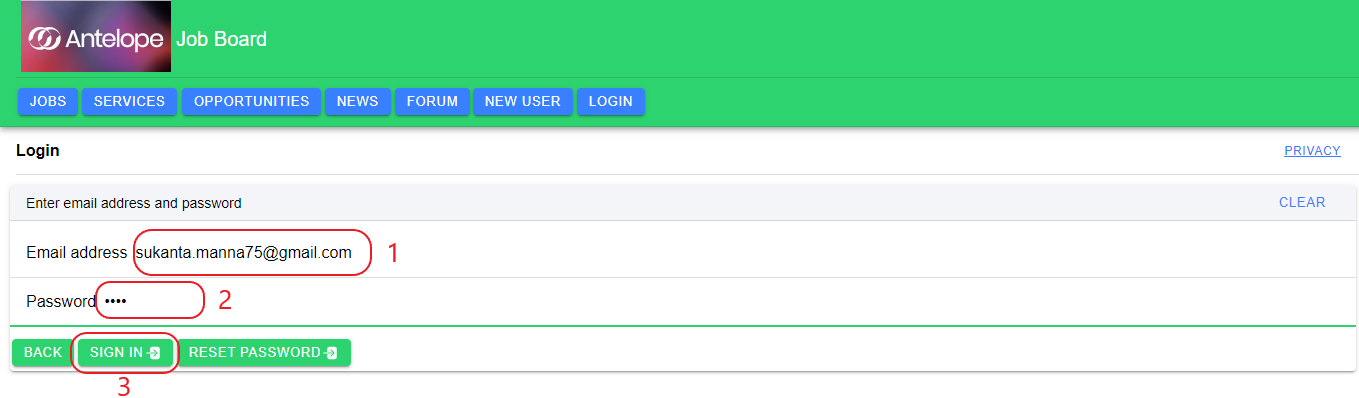 Login