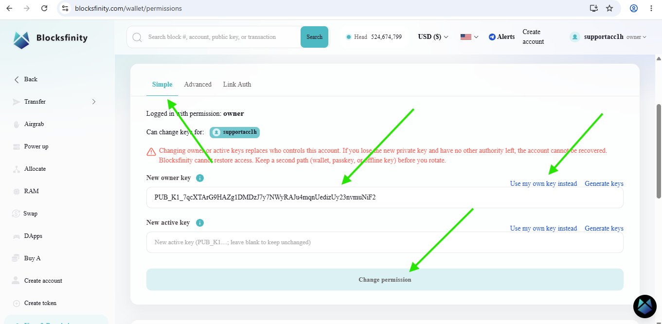 Blocksfinity-8-2-permissions-same-key-5-online-insert-public-key-change-permission.png