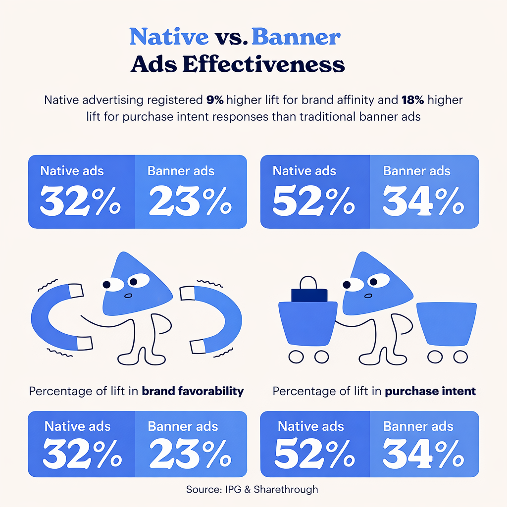 Native Ads vs Banner Ads Native Ads vs Banner Ads Metrics