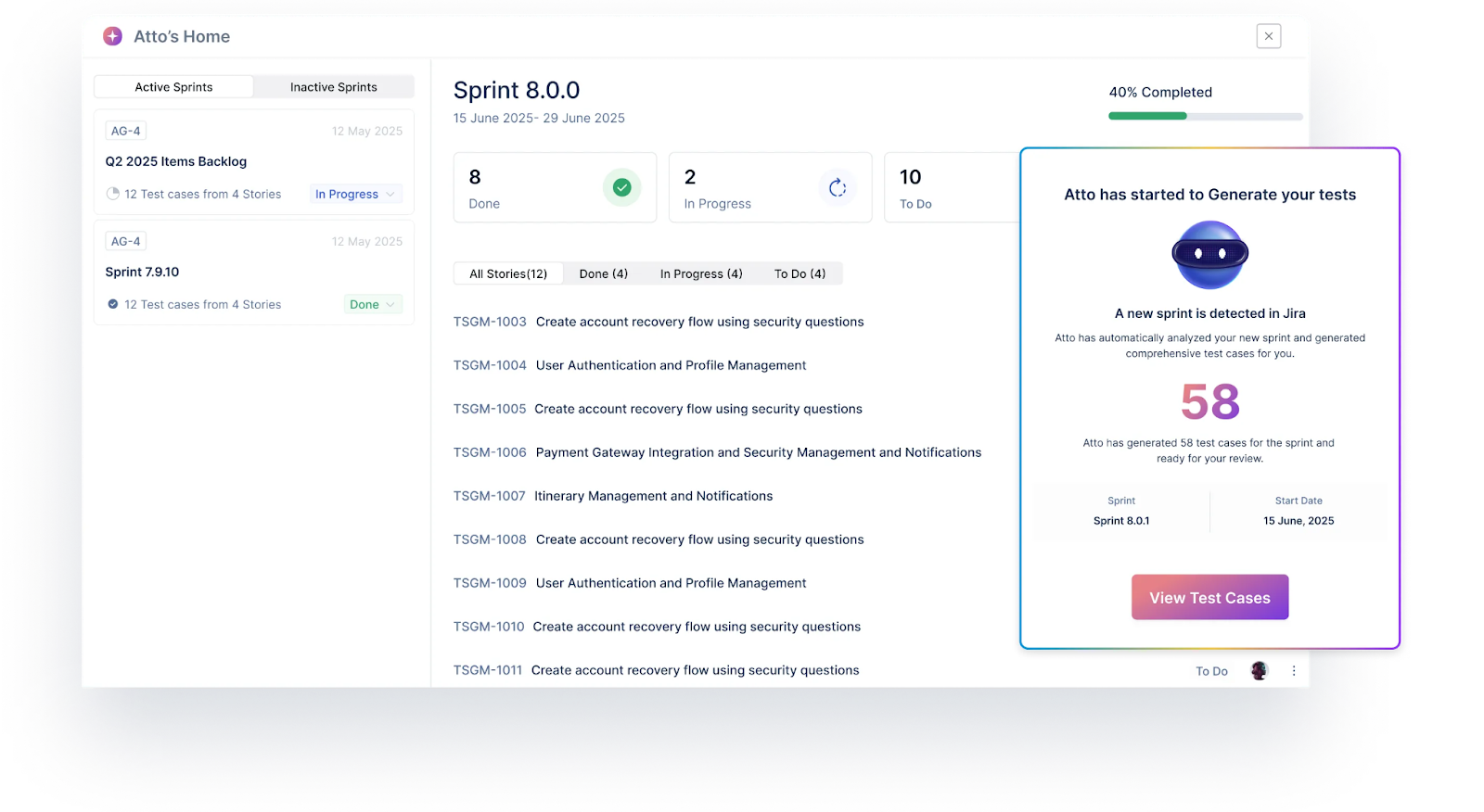 Test management software