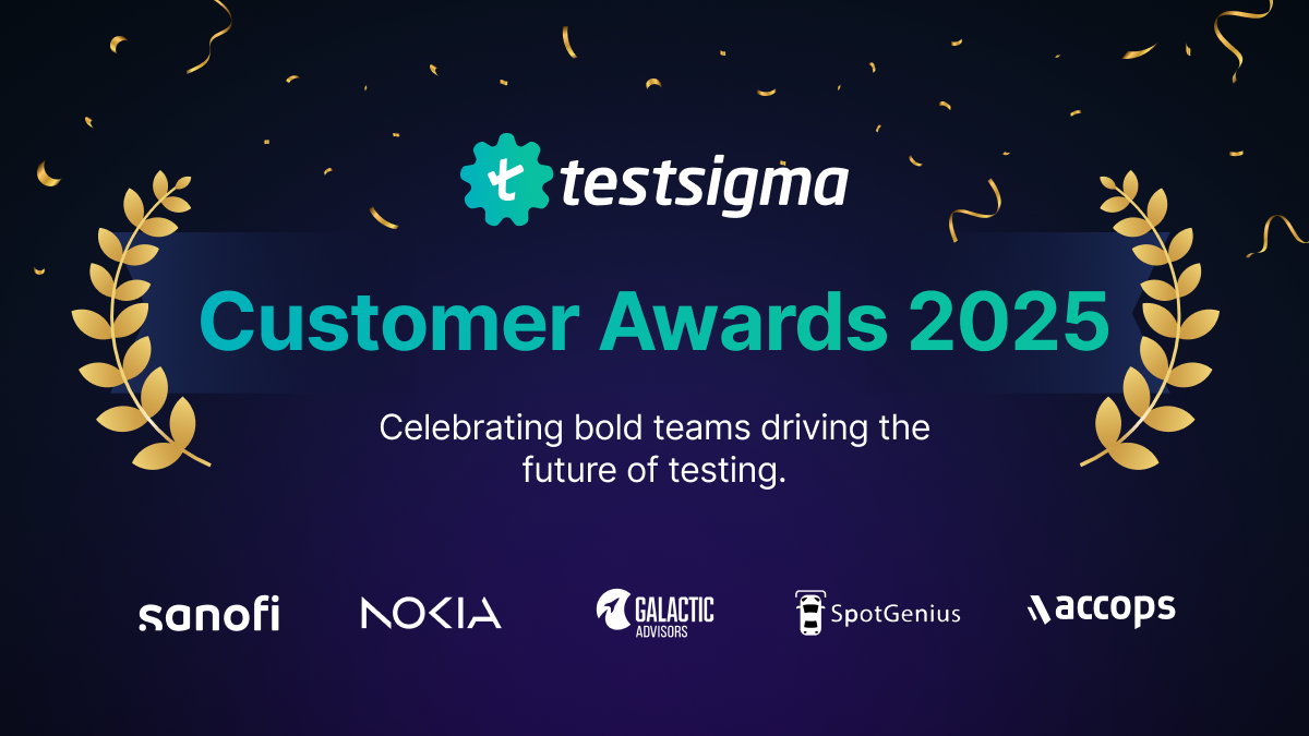 Testsigma Customer Awards 2025