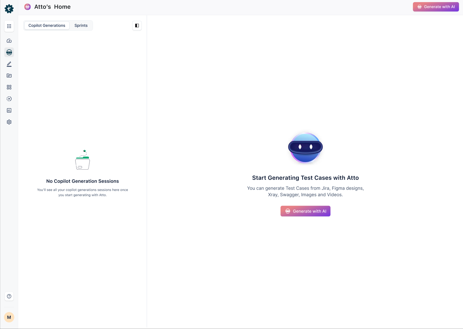 Testsigma uses AI to generate test cases automatically. 