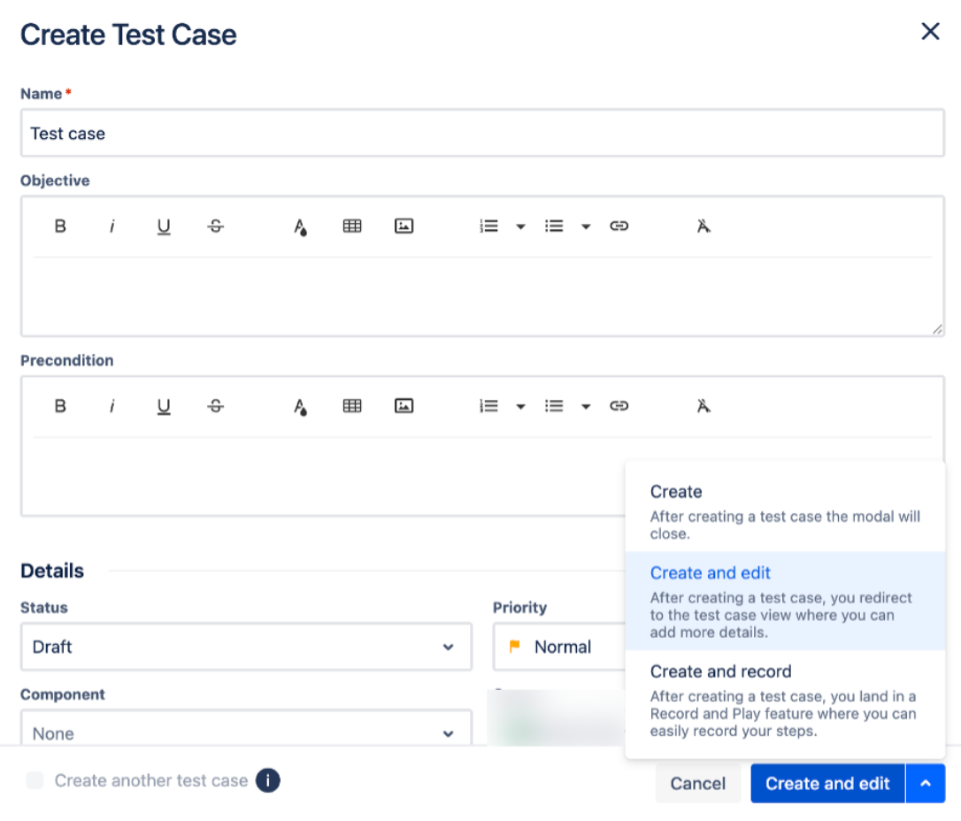 create test case zephyr