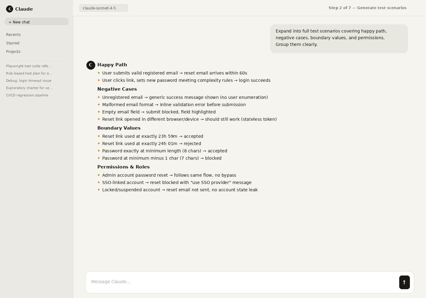 Step 2: Generate scenarios