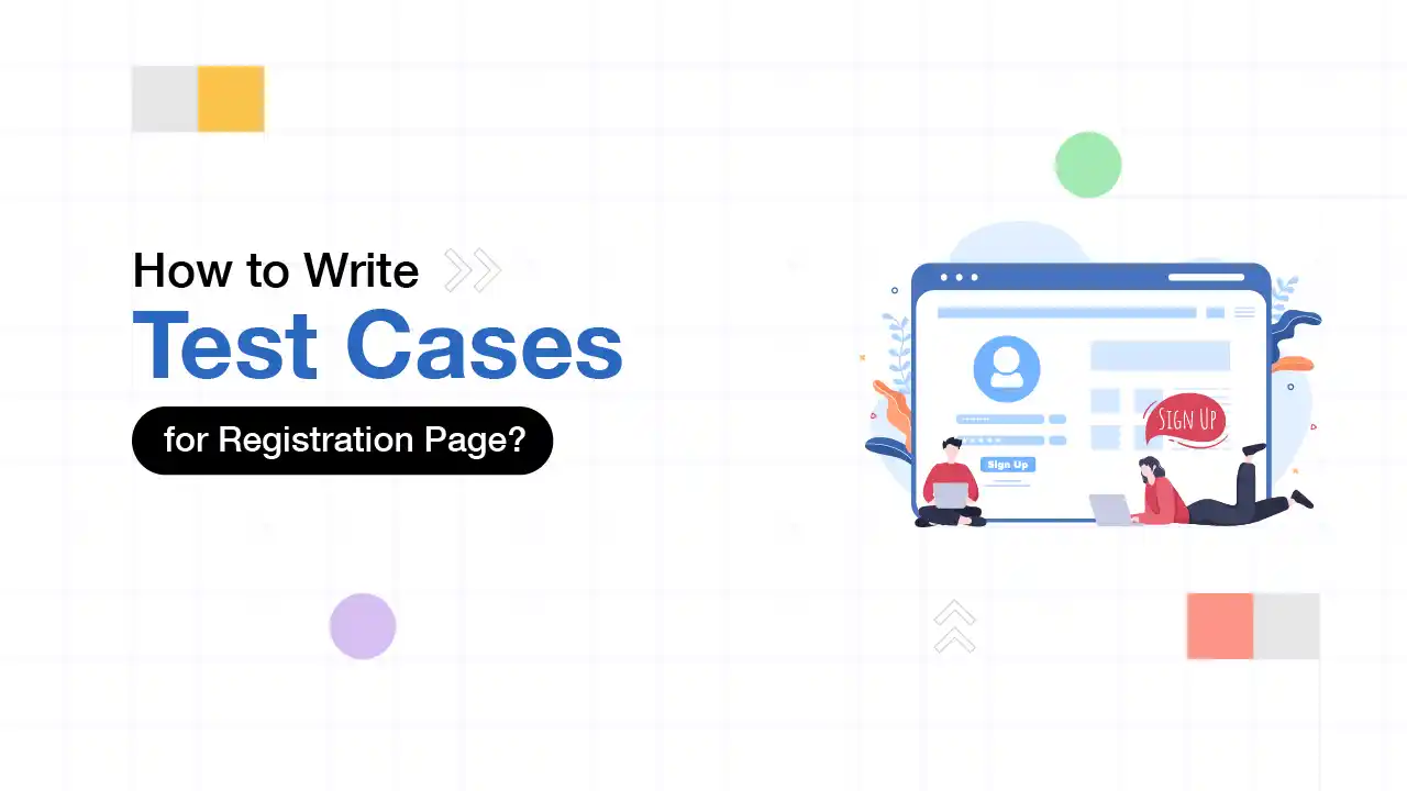 test cases for registration page