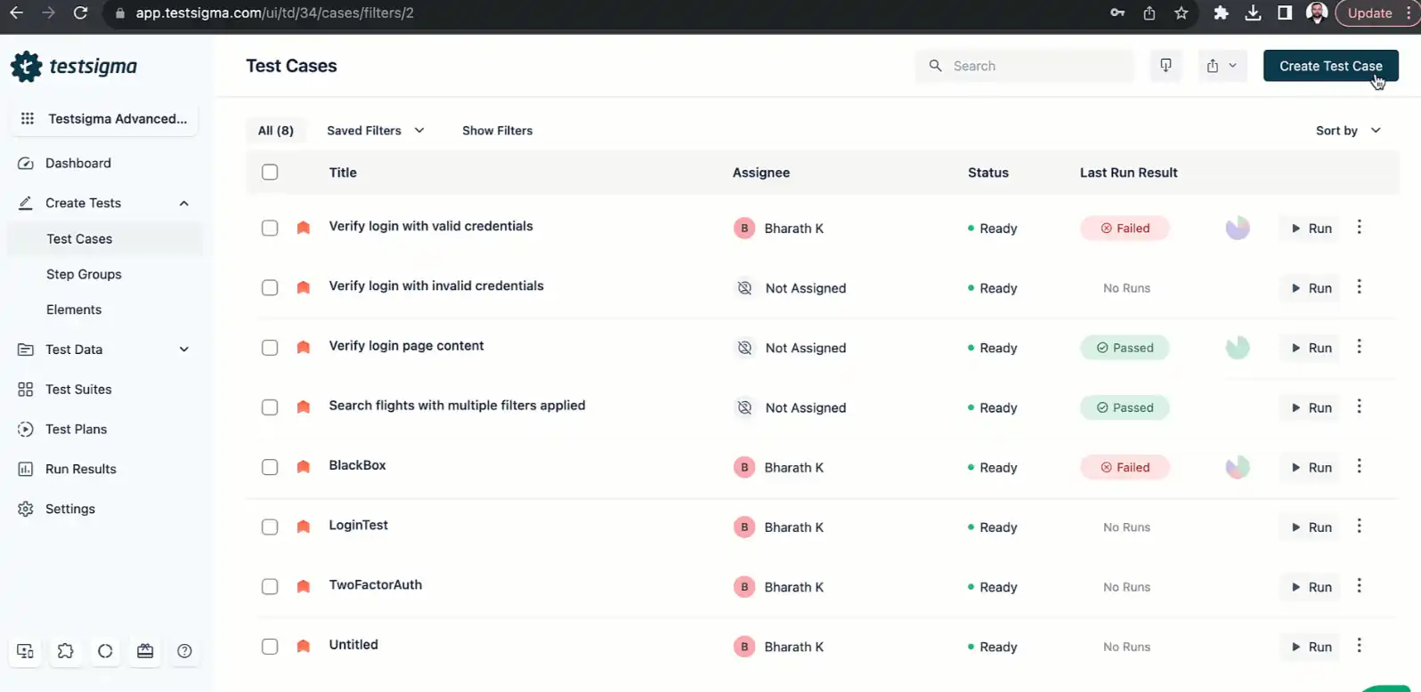 Testsigma - 
Functionize alternative