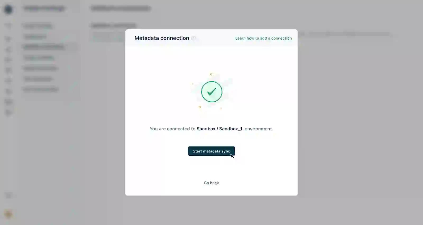 metadata connection