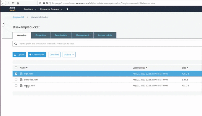 private content serve using Presigned URL