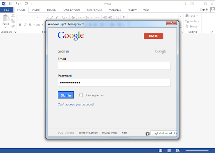 RMS Word Federation Google