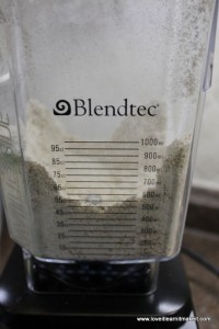 Blended oats in Blendtec