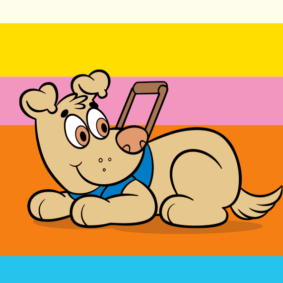 cachorro guia radar dorinha personagem Turma da Mônica