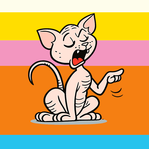 gato sphynix fuxico personagem turma da Mõnica