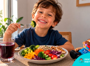 Seletividade alimentar infantil: criança experimentando alimentos coloridos sem pressão