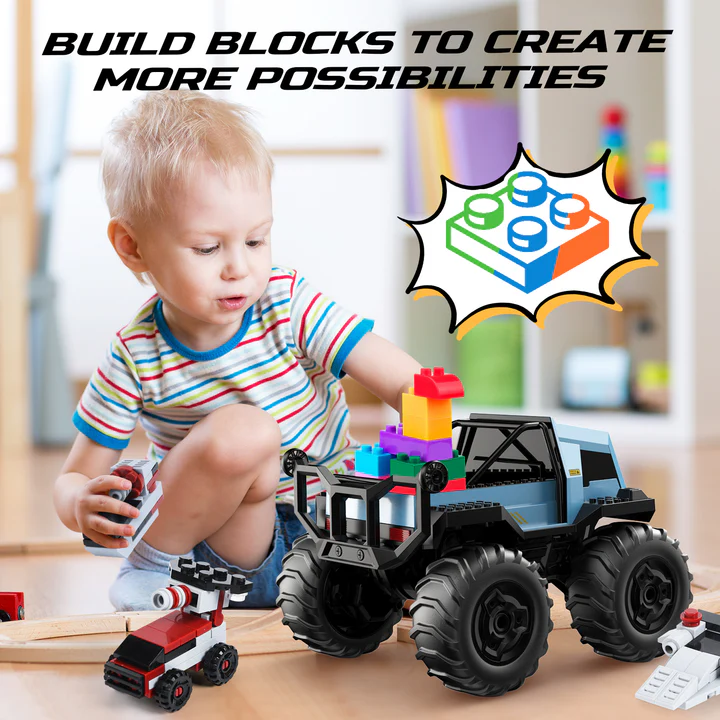 One of the best remote control cars for preschoolers: DEERC RC Stunt Car illustration