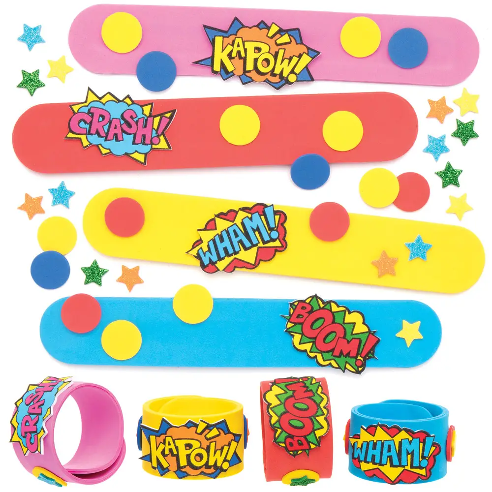 A variety of colorful tape measure bracelets on a white background.