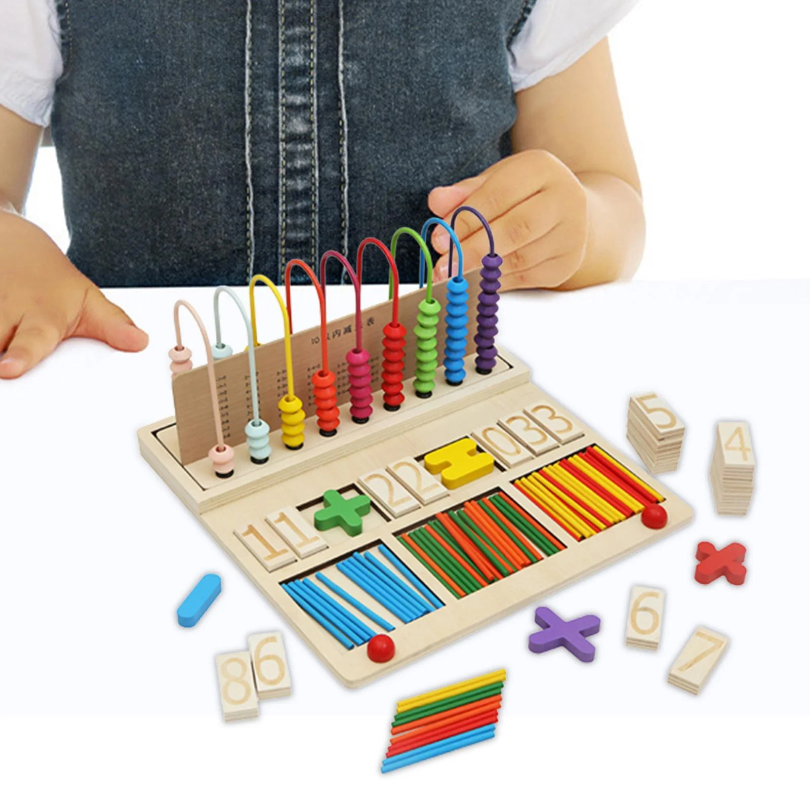 Montessori Counting Colorful Beads Counting Toys for Children Gifts Montessori Beads Connection