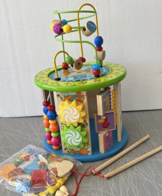 Multifunctional 10 In-1 Activity Cube Bear Bead Maze Toy | eBay