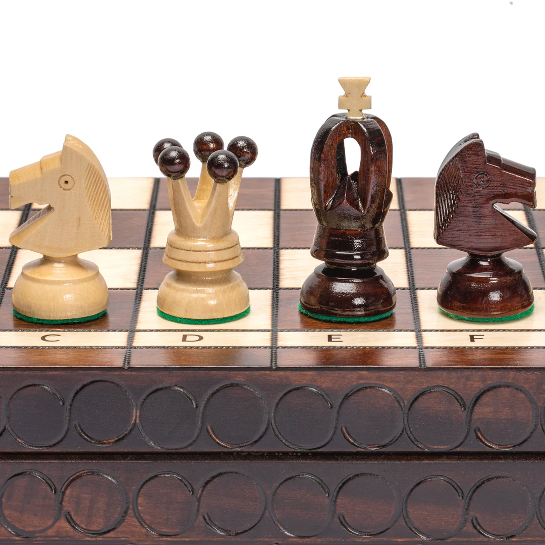 Husaria  Best Chess Board - European International Chess Wooden Game Set
