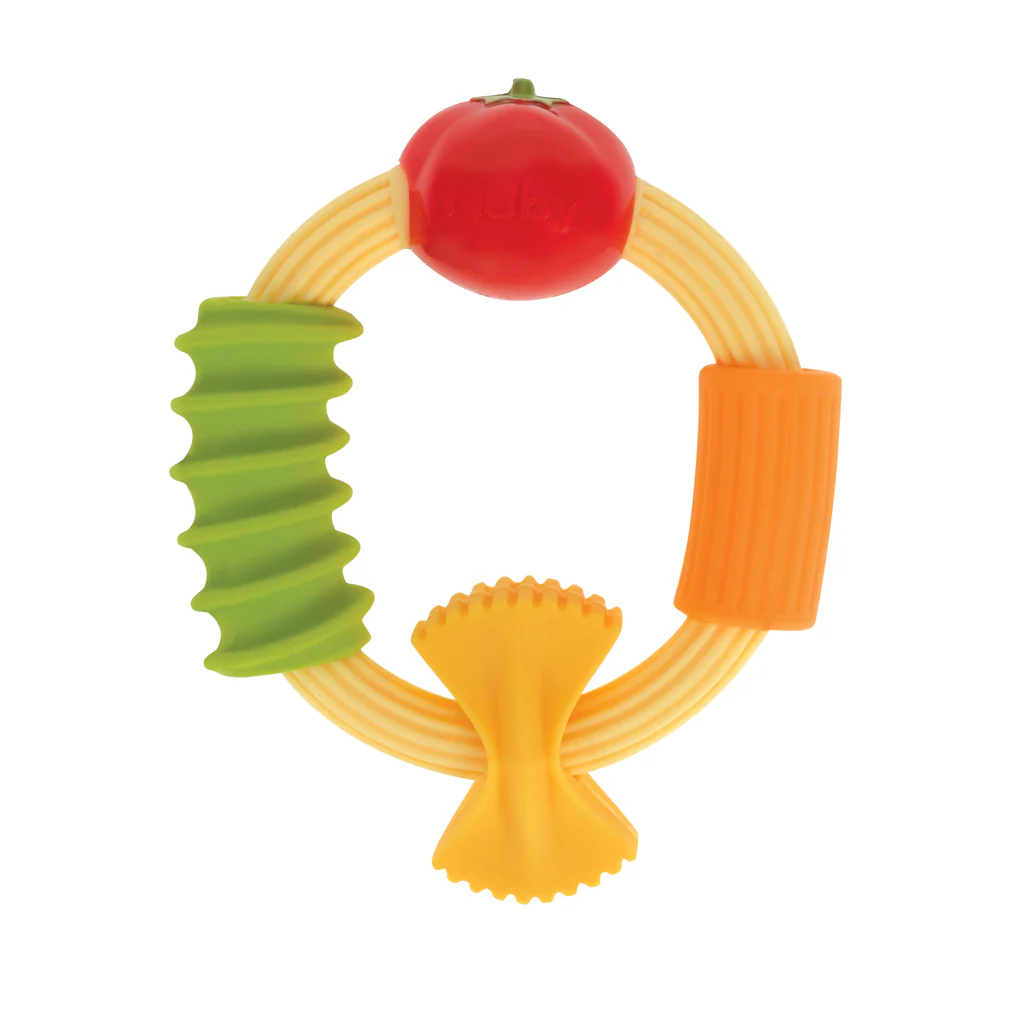 Pasta Silicone Teething Ring – Nuby Non-Bone Puppy Teething Ring