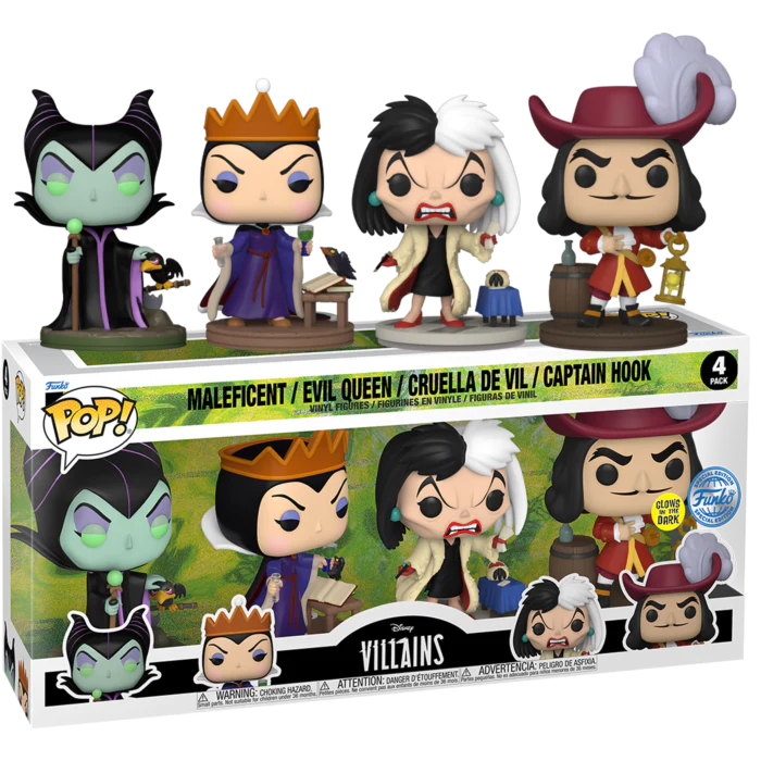 Disney Villain Funko Pop - Villains Glow in the Dark Pop Vinyl Figure