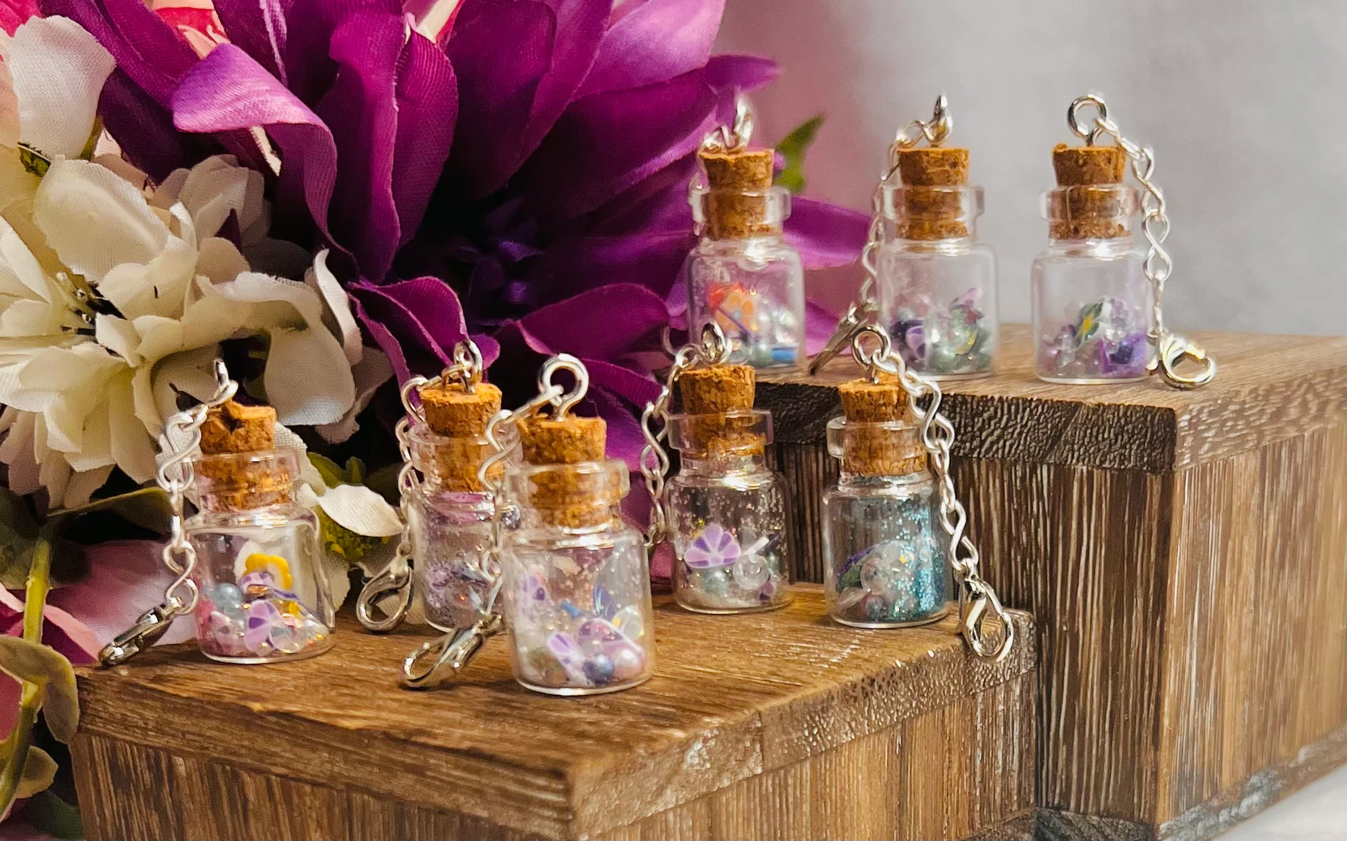 Fairy Bottle Charms – Fairy Love Designs Miniature Items for Crafts