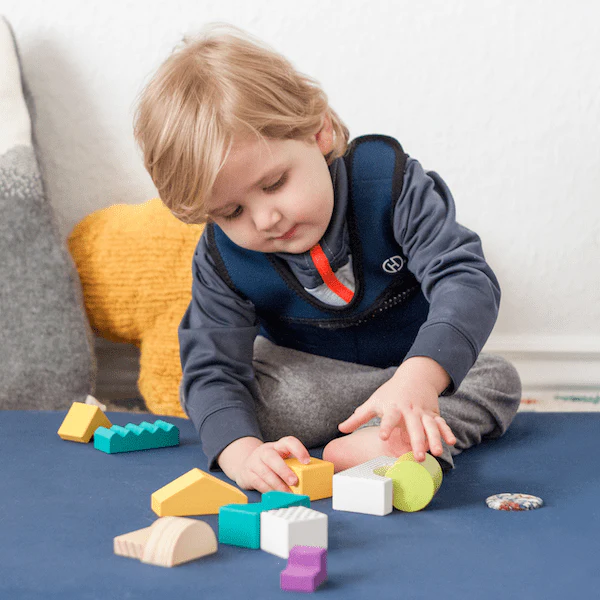 Weighted Compression Vest for Children Helps Maintain Calm, Focus, and a Sense of Security | Harkla Best Toys for Sensory Development
