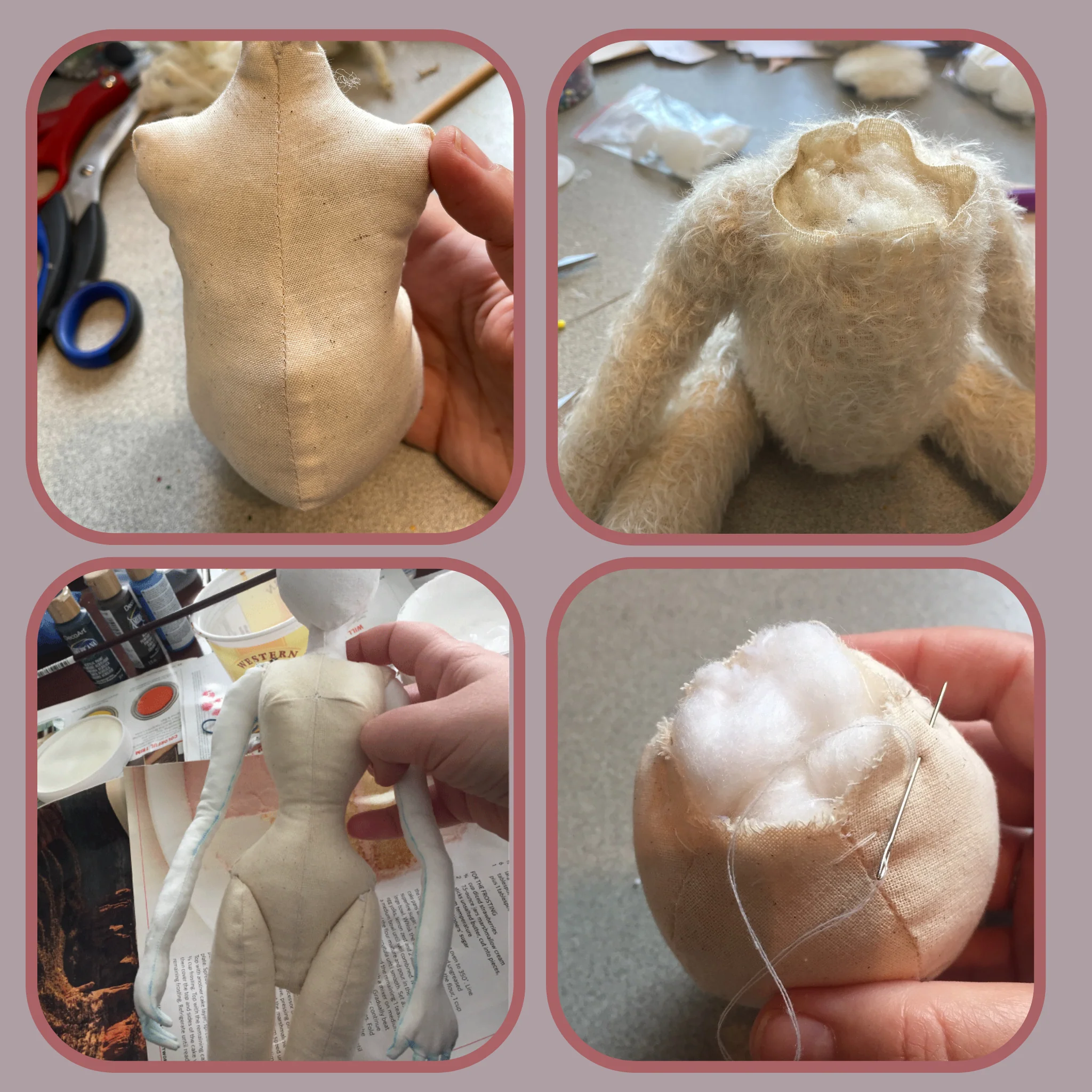 How to Make Dolls Using Doll Making Supplies: Doll Stuffing and Techniques Guide – Prim Heirloom Designs