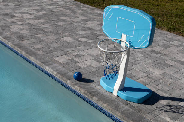 Basketball Toys for 5 year olds: Basketball Hoop by the Pool