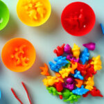 Best Toys for Sensory Development - Montessori Education Counting Animal and Dinosaur Matching Game