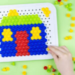 Children can collect house patterns from fine motor skills toys like puzzles.