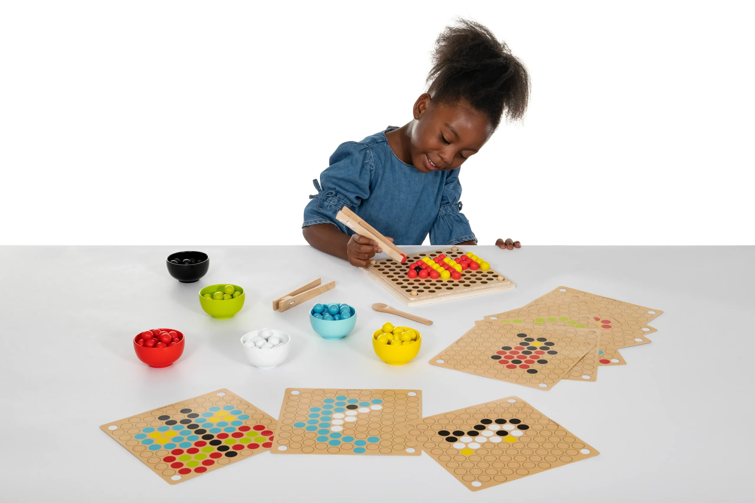 Educational Advantage Wooden Fine Motor Pattern Balls | findel-international.com fine motor skills toys