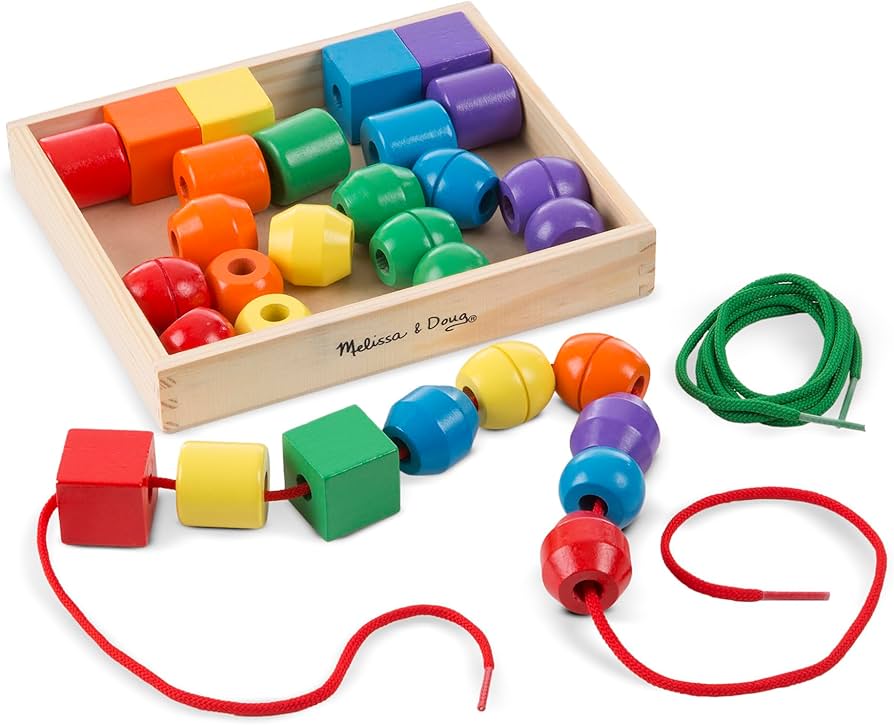 Amazon.com fine motor skills toys: Melissa & Doug Primary Lacing Beads