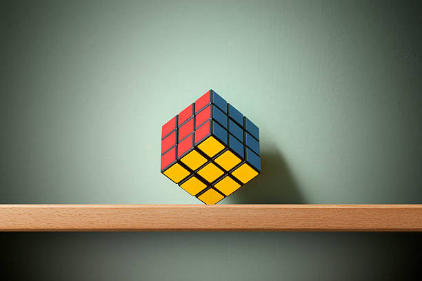 A 3D Mechanical Jigsaw Puzzle, The Rubik's Cube In The Image Has Been Solved Using The L Oll Algorithm