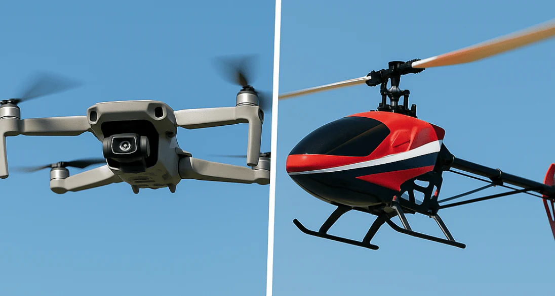 RC 3D Helicopter vs Drone: Flight Time, Cost, Durability